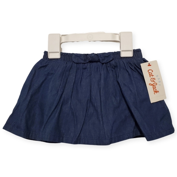 NWT Cat & Jack Baby 18M Girls Denim Skirt - Picture 1 of 4